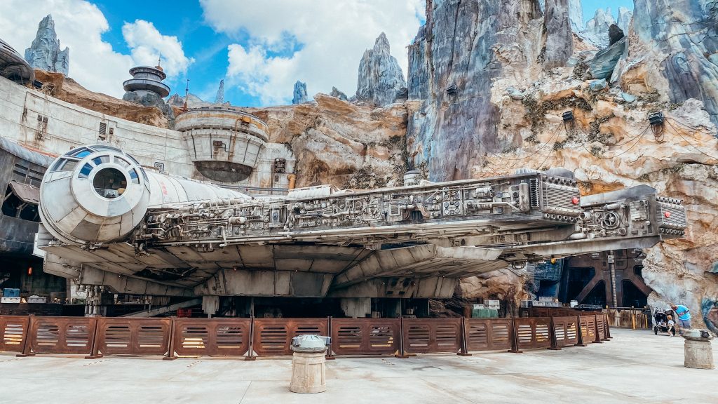 Recreation of the millenium falcon at Walt Disney World