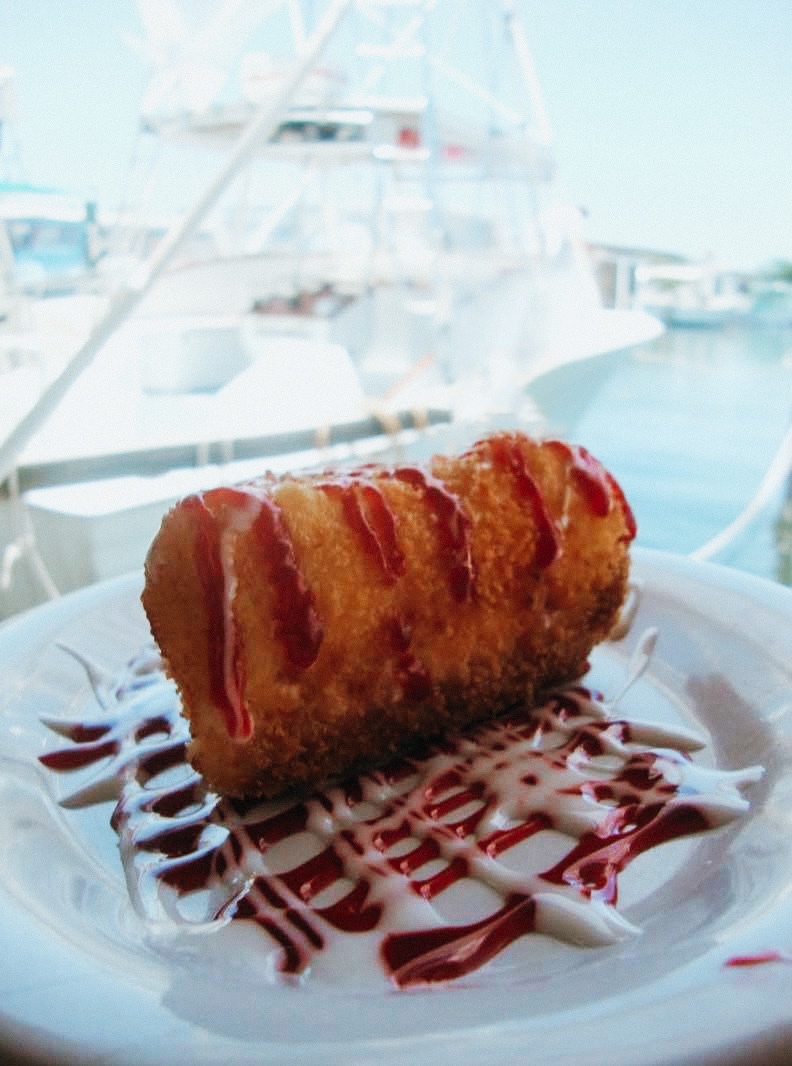 Fried Key Lime Pie at Porky's Bayside BBQ in the Florida Keys