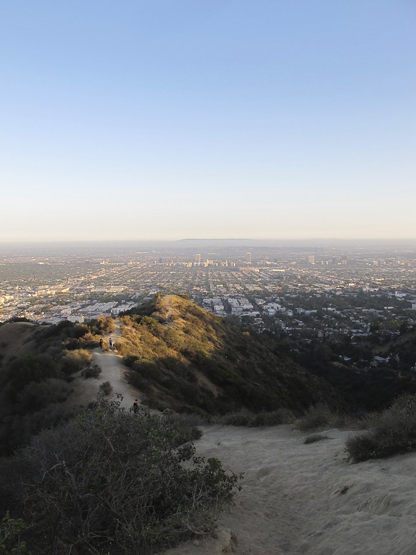 Runyon Canyon trail wilth a view of LA is one of the best hiking trails in Los Angeles