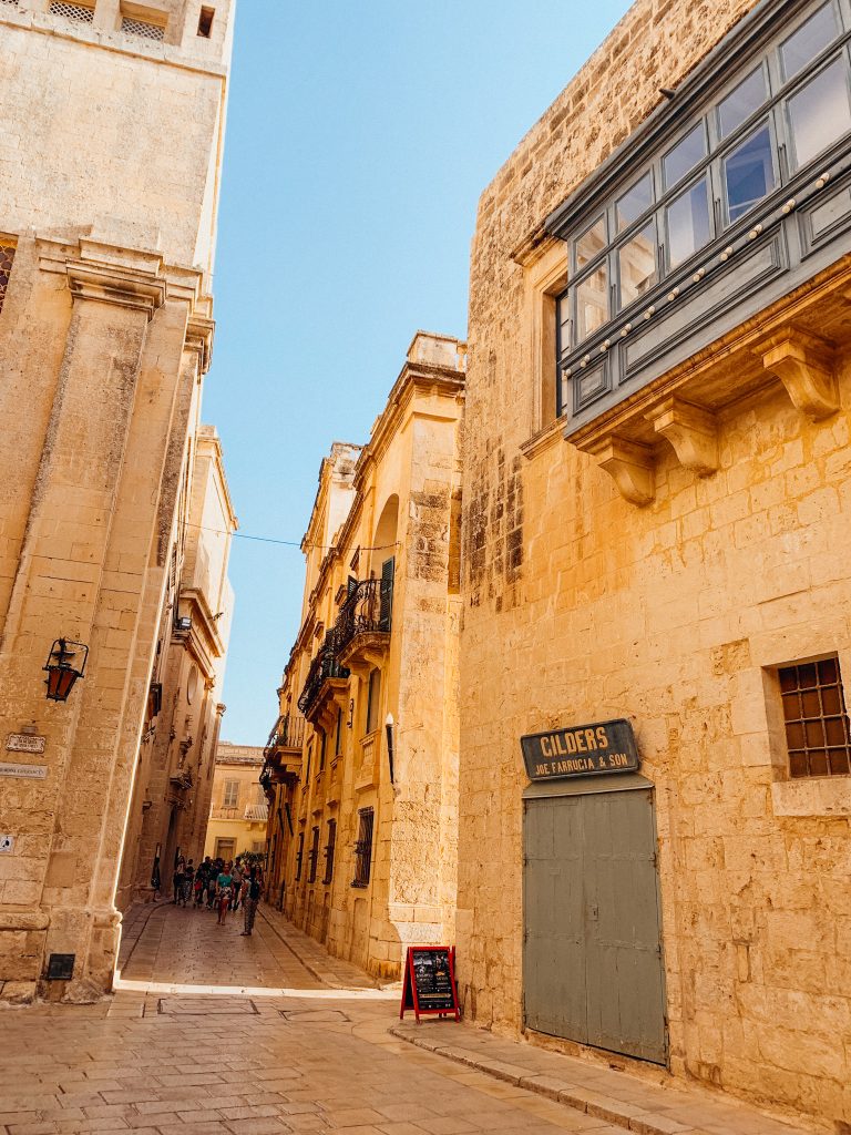 Stone alleyway in ancient city